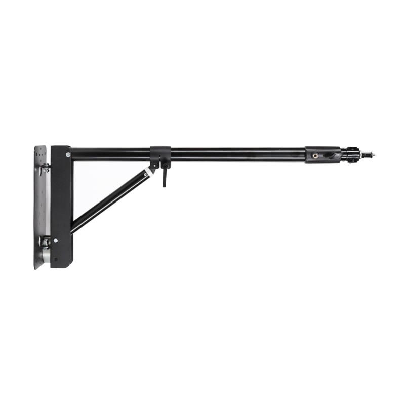 Vægmonteringsstativ til salon 75cm - 130cm. Sæt lys på væg/loft