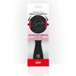 One Brush - adjustable bristle hairbrush - Black
