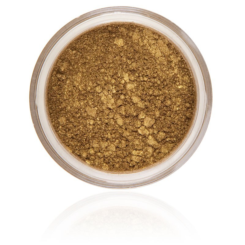 Autumn Eyeshadow, en jordnær med et strejf af guldfarve, stærkt pigmenteret og vegansk og ikke dyretestet.