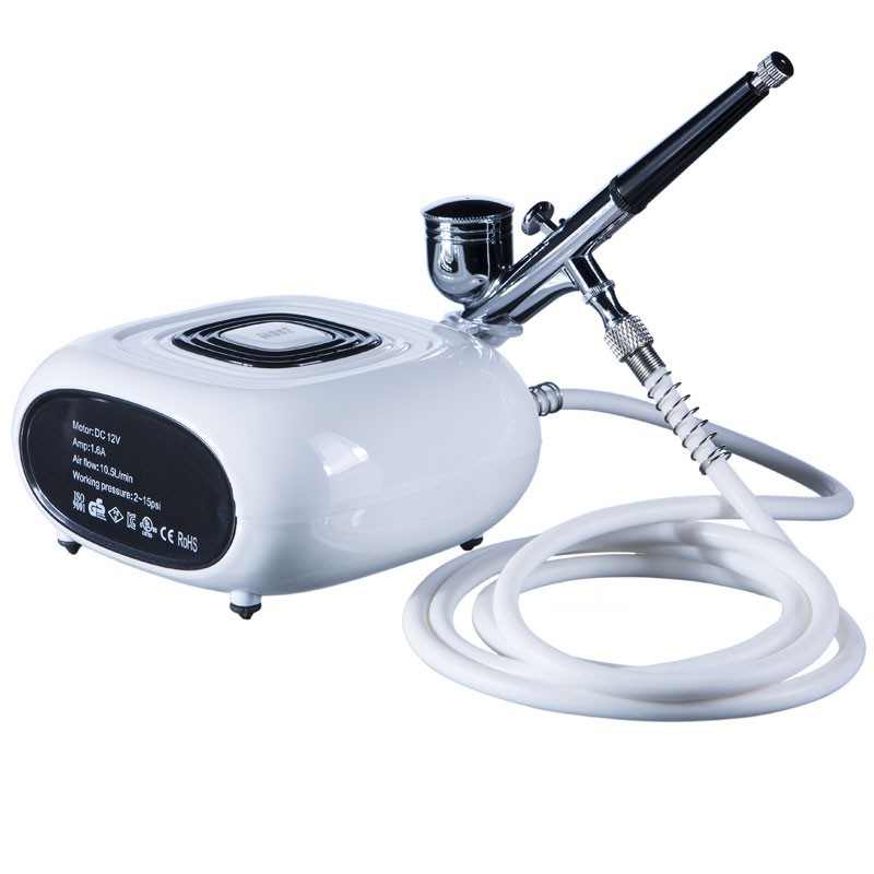 Airbrush Maskin HS-08-5AC Hvid