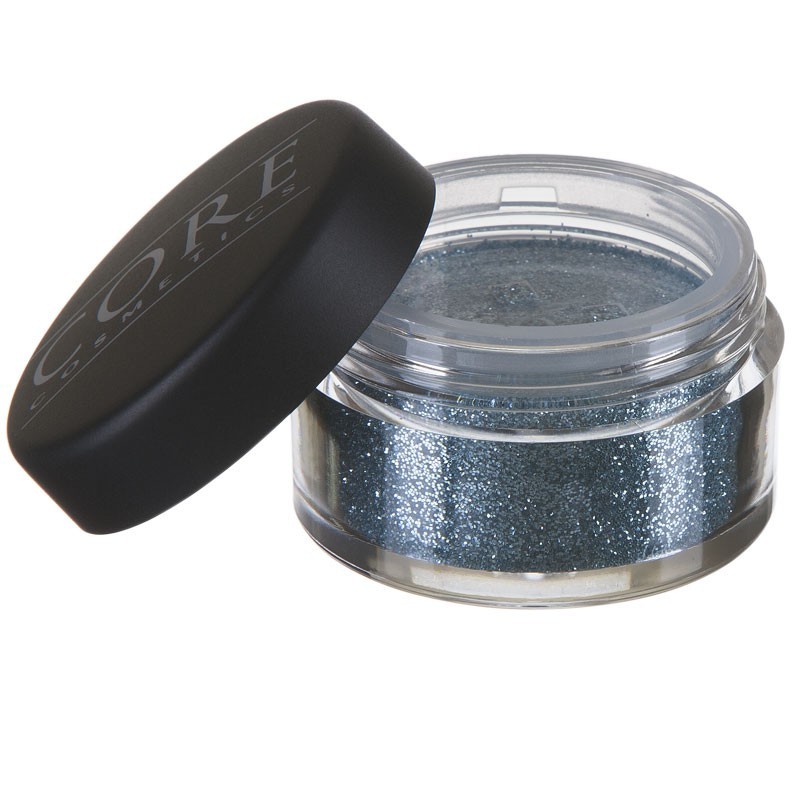 Mörk Blå Glitter Dust