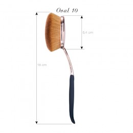 Ovale Børster Rose Gold 10 Set Børster Box