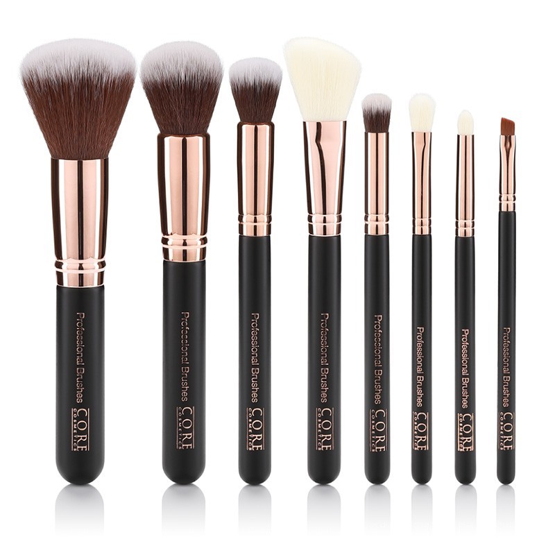 Rose Guld 8 Set Professional Børster Box