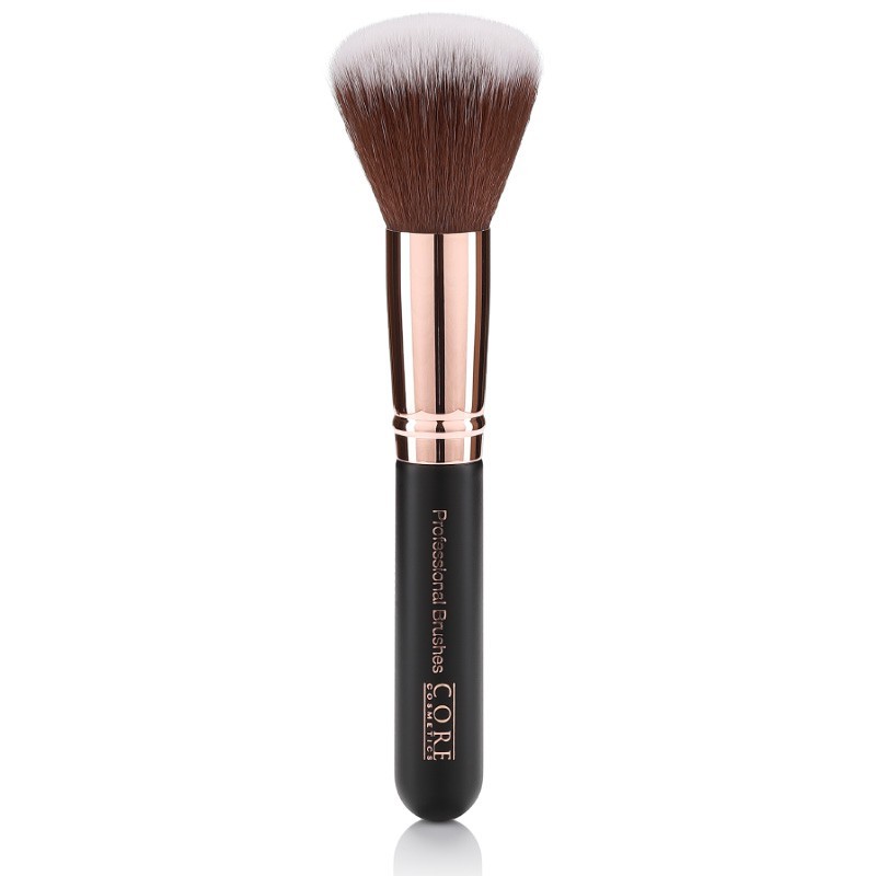 Large Powder Brush Rose Gold Black