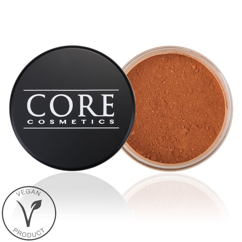 Core Cosmetics Cocoa Mineral Foundation passar bäst till Mörka varma hudtoner
