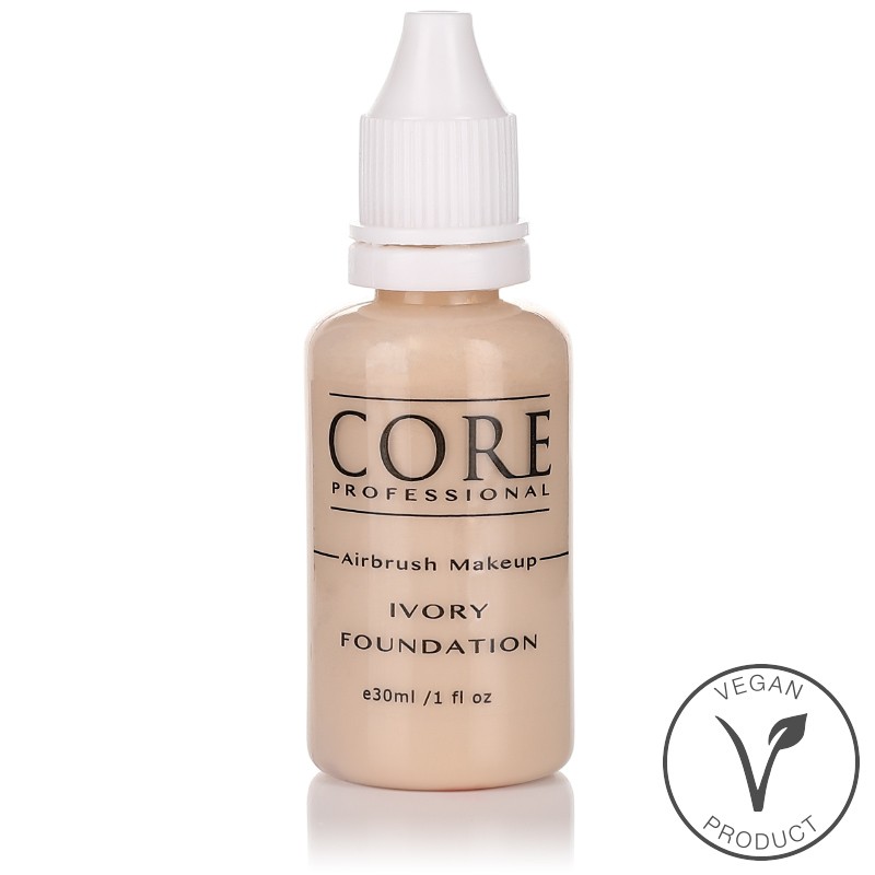 Ivory Airbrush Foundation Vattenbaserad - Vegan och bra täckning.