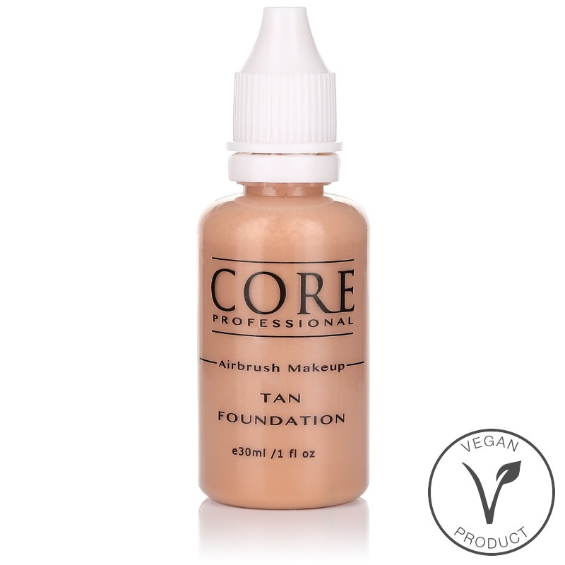 Airbrush Makeup Foundation Tan - Vegan - not animal tested and natural ingredients.