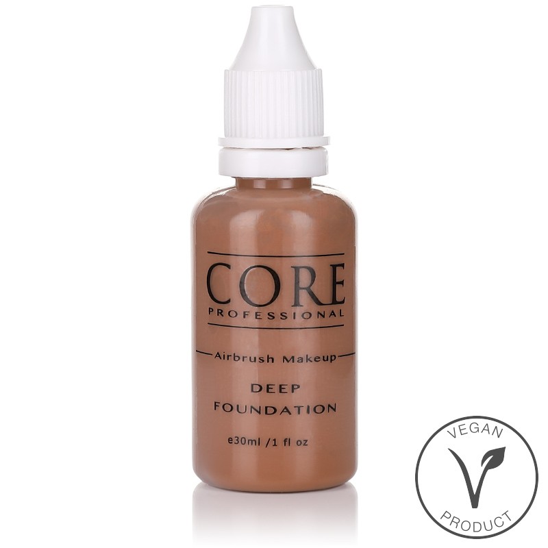 Airbrush Makeup Foundation Deep - Vegan - nie testowane na zwierzętach i naturalne składniki.