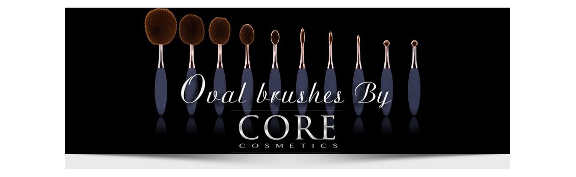 Makeup brush set | Oval Brushes and accessories